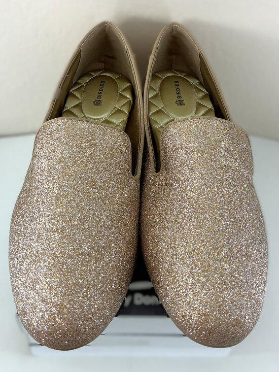 BIRDIES "The Starling" Gold Dust Glitter Loafers   ✨  size 11 - Picture 8 of 16